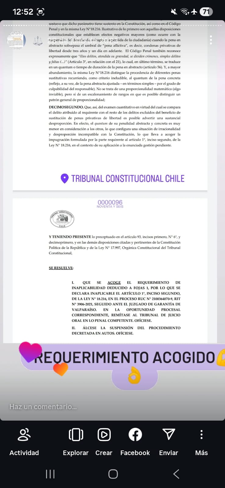 Resolución, acta o sentencia de tribunal obtenida por Karina Osorio Rendón (pieza 4 de 13 del archivo)